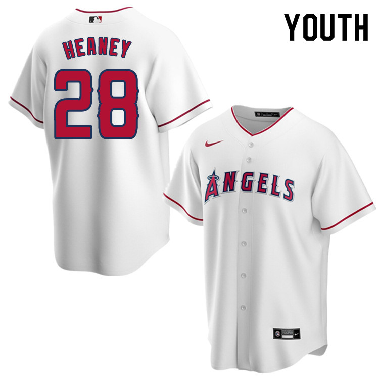 Nike Youth #28 Andrew Heaney Los Angeles Angels Baseball Jerseys Sale-White
